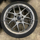 JDM PIAA Sport Mesh 17 Wheel and Tire Set 